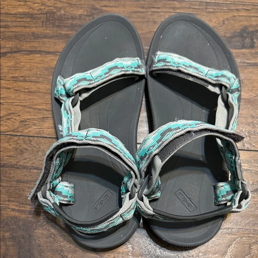 Teva Women's Sandals - Gray with Teal Pattern